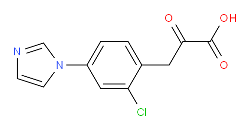 3-(2-chloro-4-(1H-imidazol-1-yl)phenyl)-2-oxopropanoic acid