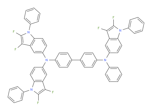 N4,N4,N4'-tris(2,3-difluoro-1-phenyl-1H-indol-5-yl)-N4'-phenyl-[1,1'-biphenyl]-4,4'-diamine