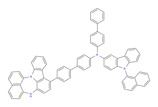 N-(4'-(4H-naphtho[1',8':5,6,7][1,4]diazepino[3,2,1-jk]carbazol-7-yl)-[1,1'-biphenyl]-4-yl)-N-([1,1'-biphenyl]-4-yl)-9-(naphthalen-1-yl)-9H-carbazol-3-amine