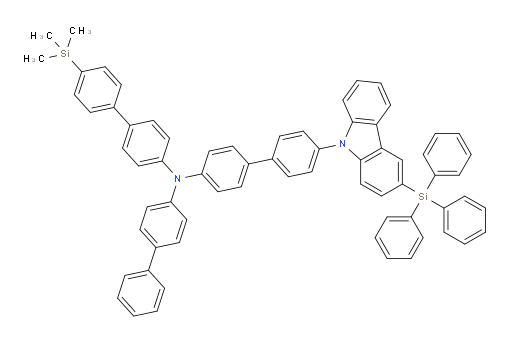 N-([1,1'-biphenyl]-4-yl)-4'-(trimethylsilyl)-N-(4'-(3-(triphenylsilyl)-9H-carbazol-9-yl)-[1,1'-biphenyl]-4-yl)-[1,1'-biphenyl]-4-amine