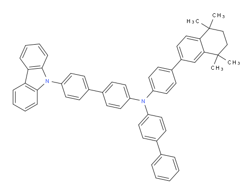 N-([1,1'-biphenyl]-4-yl)-4'-(9H-carbazol-9-yl)-N-(4-(5,5,8,8-tetramethyl-5,6,7,8-tetrahydronaphthalen-2-yl)phenyl)-[1,1'-biphenyl]-4-amine