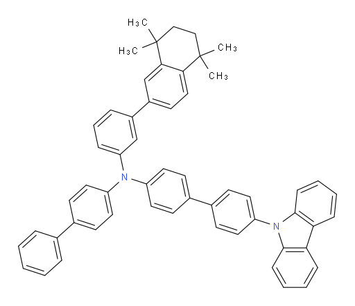 N-([1,1'-biphenyl]-4-yl)-4'-(9H-carbazol-9-yl)-N-(3-(5,5,8,8-tetramethyl-5,6,7,8-tetrahydronaphthalen-2-yl)phenyl)-[1,1'-biphenyl]-4-amine