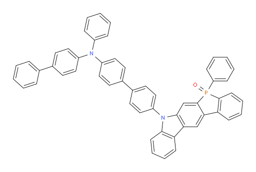 5-(4'-([1,1'-biphenyl]-4-yl(phenyl)amino)-[1,1'-biphenyl]-4-yl)-7-phenyl-5,7-dihydrophosphindolo[2,3-b]carbazole 7-oxide