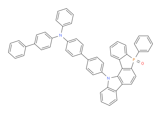 12-(4'-([1,1'-biphenyl]-4-yl(phenyl)amino)-[1,1'-biphenyl]-4-yl)-5-phenyl-5,12-dihydrophosphindolo[3,2-a]carbazole 5-oxide