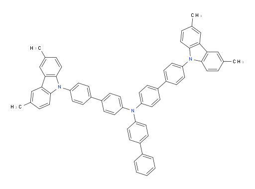 N-([1,1'-biphenyl]-4-yl)-4'-(3,6-dimethyl-9H-carbazol-9-yl)-N-(4'-(3,6-dimethyl-9H-carbazol-9-yl)-[1,1'-biphenyl]-4-yl)-[1,1'-biphenyl]-4-amine