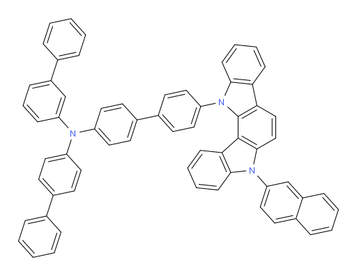 N-([1,1'-biphenyl]-4-yl)-N-(4'-(5-(naphthalen-2-yl)indolo[3,2-a]carbazol-12(5H)-yl)-[1,1'-biphenyl]-4-yl)-[1,1'-biphenyl]-3-amine