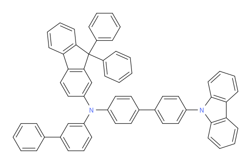 N-(4'-(9H-carbazol-9-yl)-[1,1'-biphenyl]-4-yl)-N-([1,1'-biphenyl]-3-yl)-9,9-diphenyl-9H-fluoren-2-amine