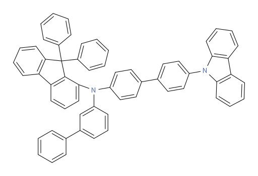 N-(4'-(9H-carbazol-9-yl)-[1,1'-biphenyl]-4-yl)-N-([1,1'-biphenyl]-3-yl)-9,9-diphenyl-9H-fluoren-1-amine