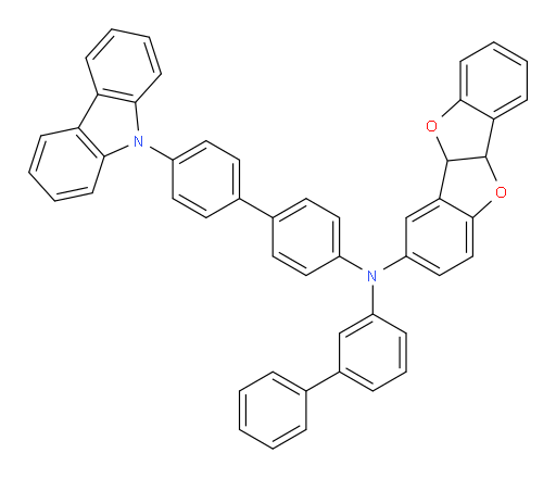 N-(4'-(9H-carbazol-9-yl)-[1,1'-biphenyl]-4-yl)-N-([1,1'-biphenyl]-3-yl)-4b,9b-dihydrobenzofuro[3,2-b]benzofuran-3-amine