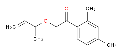 2-(but-3-en-2-yloxy)-1-(2,4-dimethylphenyl)ethanone