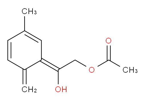 (Z)-2-hydroxy-2-(3-methyl-6-methylenecyclohexa-2,4-dien-1-ylidene)ethyl acetate