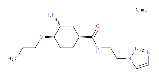 (1S,3R,4R)-N-(2-(1H-1,2,3-triazol-1-yl)ethyl)-3-amino-4-propoxycyclohexanecarboxamide