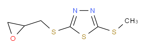2-(methylthio)-5-((oxiran-2-ylmethyl)thio)-1,3,4-thiadiazole