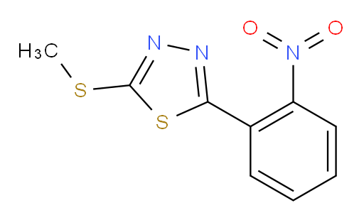 2-(methylthio)-5-(2-nitrophenyl)-1,3,4-thiadiazole