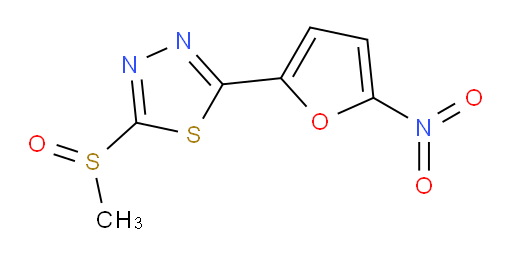 2-(methylsulfinyl)-5-(5-nitrofuran-2-yl)-1,3,4-thiadiazole