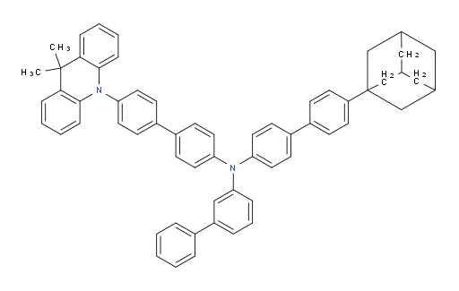 N-(4'-(adamantan-1-yl)-[1,1'-biphenyl]-4-yl)-N-(4'-(9,9-dimethylacridin-10(9H)-yl)-[1,1'-biphenyl]-4-yl)-[1,1'-biphenyl]-3-amine