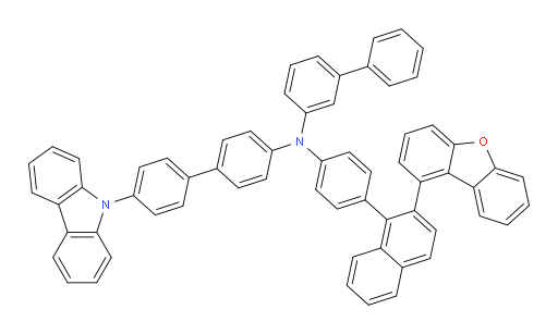 N-(4'-(9H-carbazol-9-yl)-[1,1'-biphenyl]-4-yl)-N-(4-(2-(dibenzo[b,d]furan-1-yl)naphthalen-1-yl)phenyl)-[1,1'-biphenyl]-3-amine