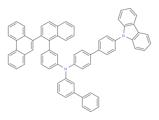 N-(4'-(9H-carbazol-9-yl)-[1,1'-biphenyl]-4-yl)-N-(3-(2-(phenanthren-9-yl)naphthalen-1-yl)phenyl)-[1,1'-biphenyl]-3-amine