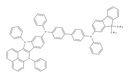 N4-(9,9-dimethyl-9H-fluoren-2-yl)-N4'-(7,12-diphenyl-7,12-dihydrobenzo[de]indolo[3,2-b]quinolin-10-yl)-N4,N4'-diphenyl-[1,1'-biphenyl]-4,4'-diamine