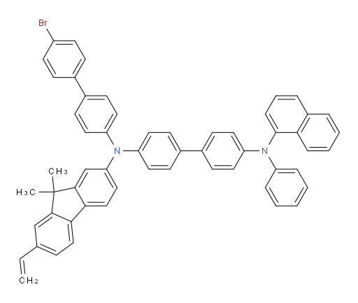 N4-(4'-bromo-[1,1'-biphenyl]-4-yl)-N4-(9,9-dimethyl-7-vinyl-9H-fluoren-2-yl)-N4'-(naphthalen-1-yl)-N4'-phenyl-[1,1'-biphenyl]-4,4'-diamine