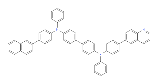 N4-(4-(naphthalen-2-yl)phenyl)-N4,N4'-diphenyl-N4'-(4-(quinolin-6-yl)phenyl)-[1,1'-biphenyl]-4,4'-diamine