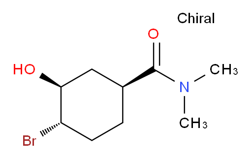 (1S,3S,4S)-4-bromo-3-hydroxy-N,N-dimethylcyclohexanecarboxamide