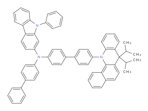N-([1,1'-biphenyl]-4-yl)-N-(4'-(7,7-diisopropylbenzo[c]acridin-12(7H)-yl)-[1,1'-biphenyl]-4-yl)-9-phenyl-9H-carbazol-2-amine
