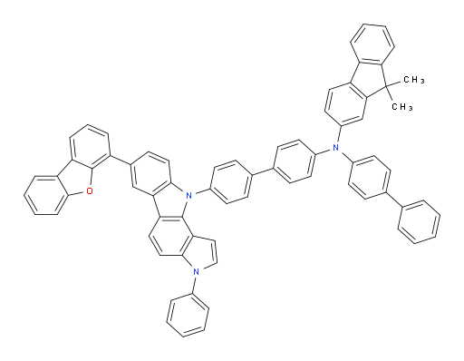 N-([1,1'-biphenyl]-4-yl)-N-(4'-(7-(dibenzo[b,d]furan-4-yl)-3-phenylpyrrolo[3,2-a]carbazol-10(3H)-yl)-[1,1'-biphenyl]-4-yl)-9,9-dimethyl-9H-fluoren-2-amine