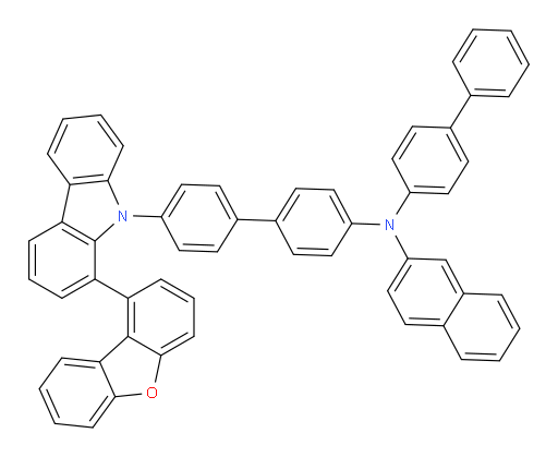 N-([1,1'-biphenyl]-4-yl)-N-(4'-(1-(dibenzo[b,d]furan-1-yl)-9H-carbazol-9-yl)-[1,1'-biphenyl]-4-yl)naphthalen-2-amine