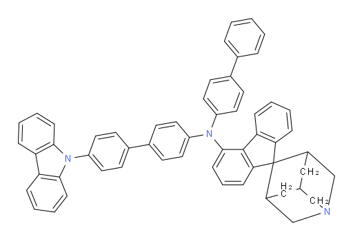 N-(4'-(9H-carbazol-9-yl)-[1,1'-biphenyl]-4-yl)-N-([1,1'-biphenyl]-4-yl)-1-azaspiro[adamantane-4,9'-fluoren]-4'-amine
