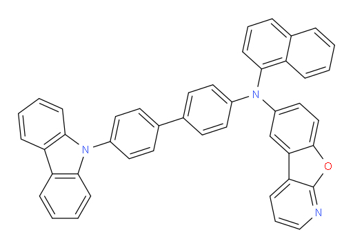 N-(4'-(9H-carbazol-9-yl)-[1,1'-biphenyl]-4-yl)-N-(naphthalen-1-yl)benzofuro[2,3-b]pyridin-6-amine