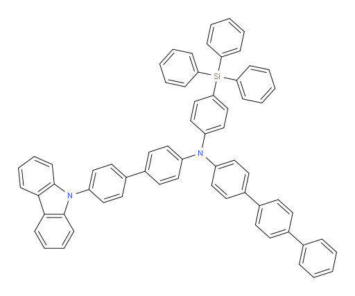 N-(4'-(9H-carbazol-9-yl)-[1,1'-biphenyl]-4-yl)-N-(4-(triphenylsilyl)phenyl)-[1,1':4',1''-terphenyl]-4-amine