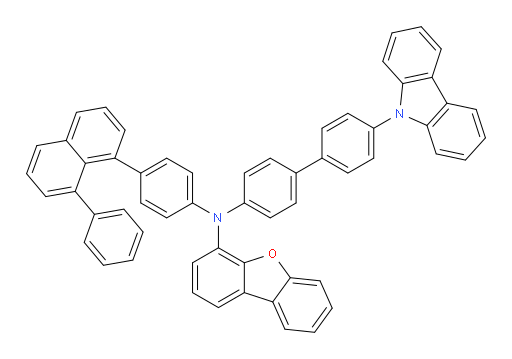 N-(4'-(9H-carbazol-9-yl)-[1,1'-biphenyl]-4-yl)-N-(4-(8-phenylnaphthalen-1-yl)phenyl)dibenzo[b,d]furan-4-amine