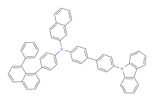 N-(4'-(9H-carbazol-9-yl)-[1,1'-biphenyl]-4-yl)-N-(4-(8-phenylnaphthalen-1-yl)phenyl)naphthalen-2-amine