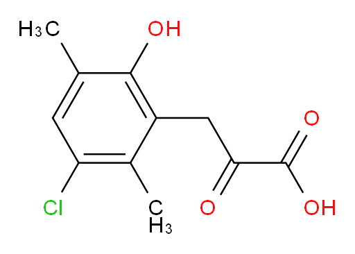 3-(3-chloro-6-hydroxy-2,5-dimethylphenyl)-2-oxopropanoic acid