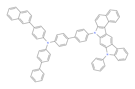 N-([1,1'-biphenyl]-4-yl)-N-(4-(naphthalen-2-yl)phenyl)-4'-(9-phenylbenzo[g]indolo[2,3-b]carbazol-7(9H)-yl)-[1,1'-biphenyl]-4-amine