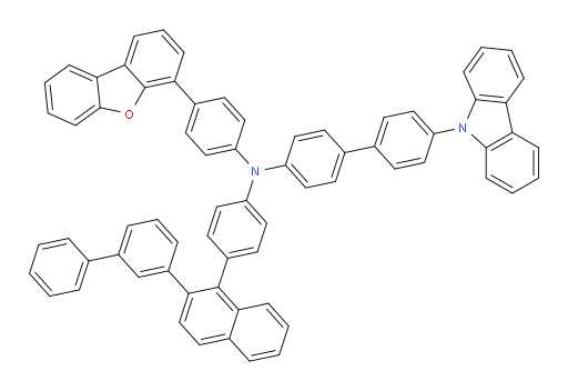 N-(4-(2-([1,1'-biphenyl]-3-yl)naphthalen-1-yl)phenyl)-4'-(9H-carbazol-9-yl)-N-(4-(dibenzo[b,d]furan-4-yl)phenyl)-[1,1'-biphenyl]-4-amine