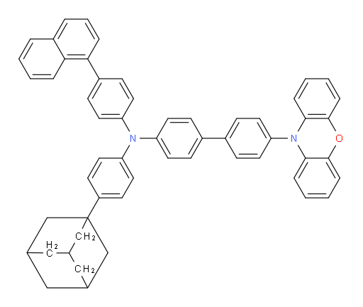N-(4-(adamantan-1-yl)phenyl)-N-(4-(naphthalen-1-yl)phenyl)-4'-(10H-phenoxazin-10-yl)-[1,1'-biphenyl]-4-amine