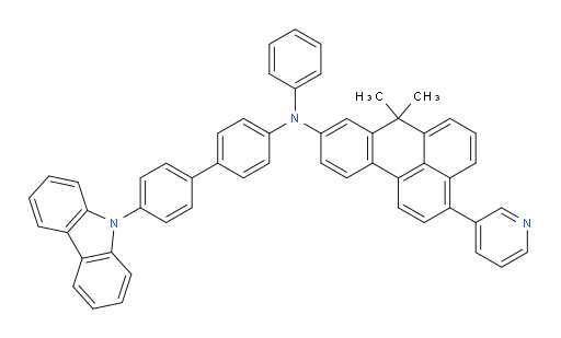 N-(4'-(9H-carbazol-9-yl)-[1,1'-biphenyl]-4-yl)-7,7-dimethyl-N-phenyl-3-(pyridin-3-yl)-7H-benzo[de]anthracen-9-amine