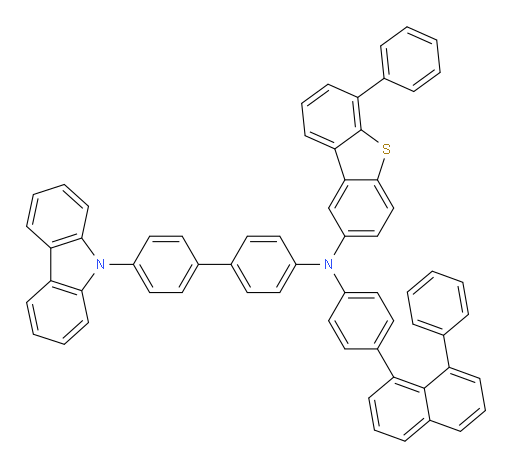 N-(4'-(9H-carbazol-9-yl)-[1,1'-biphenyl]-4-yl)-6-phenyl-N-(4-(8-phenylnaphthalen-1-yl)phenyl)dibenzo[b,d]thiophen-2-amine