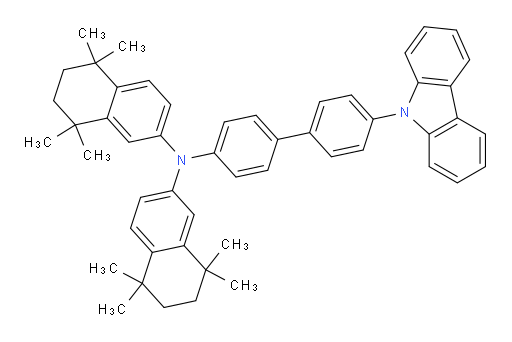 N-(4'-(9H-carbazol-9-yl)-[1,1'-biphenyl]-4-yl)-5,5,8,8-tetramethyl-N-(5,5,8,8-tetramethyl-5,6,7,8-tetrahydronaphthalen-2-yl)-5,6,7,8-tetrahydronaphthalen-2-amine