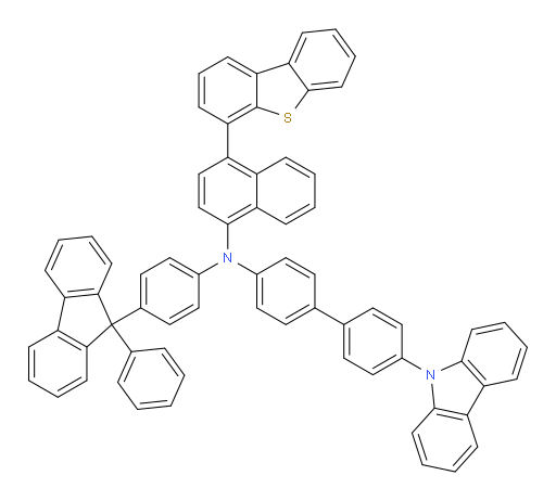 N-(4'-(9H-carbazol-9-yl)-[1,1'-biphenyl]-4-yl)-4-(dibenzo[b,d]thiophen-4-yl)-N-(4-(9-phenyl-9H-fluoren-9-yl)phenyl)naphthalen-1-amine