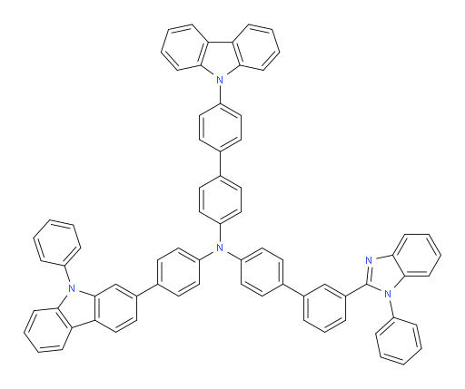 N-(4'-(9H-carbazol-9-yl)-[1,1'-biphenyl]-4-yl)-3'-(1-phenyl-1H-benzo[d]imidazol-2-yl)-N-(4-(9-phenyl-9H-carbazol-2-yl)phenyl)-[1,1'-biphenyl]-4-amine
