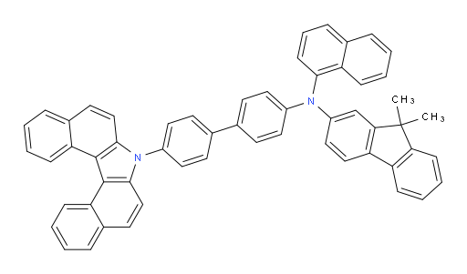 N-(4'-(7H-dibenzo[c,g]carbazol-7-yl)-[1,1'-biphenyl]-4-yl)-9,9-dimethyl-N-(naphthalen-1-yl)-9H-fluoren-2-amine