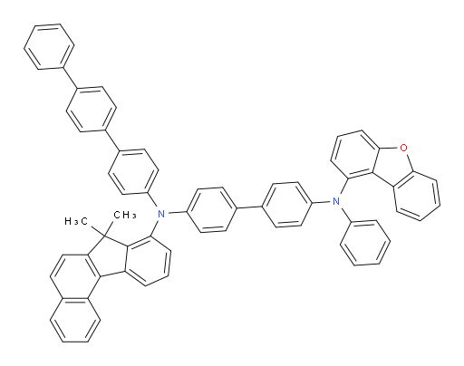 N4-([1,1':4',1''-terphenyl]-4-yl)-N4'-(dibenzo[b,d]furan-1-yl)-N4-(7,7-dimethyl-7H-benzo[c]fluoren-8-yl)-N4'-phenyl-[1,1'-biphenyl]-4,4'-diamine