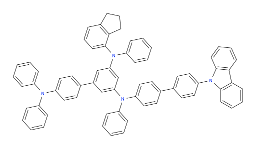 N3-(4'-(9H-carbazol-9-yl)-[1,1'-biphenyl]-4-yl)-N5-(2,3-dihydro-1H-inden-4-yl)-N3,N4',N4',N5-tetraphenyl-[1,1'-biphenyl]-3,4',5-triamine