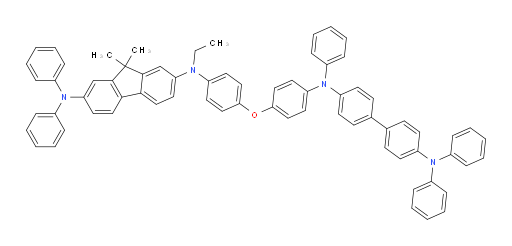 N2-(4-(4-((4'-(diphenylamino)-[1,1'-biphenyl]-4-yl)(phenyl)amino)phenoxy)phenyl)-N2-ethyl-9,9-dimethyl-N7,N7-diphenyl-9H-fluorene-2,7-diamine