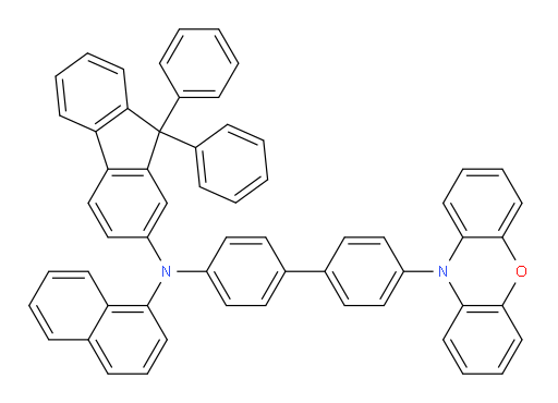 N-(4'-(10H-phenoxazin-10-yl)-[1,1'-biphenyl]-4-yl)-N-(naphthalen-1-yl)-9,9-diphenyl-9H-fluoren-2-amine