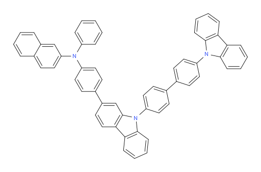 N-(4-(9-(4'-(9H-carbazol-9-yl)-[1,1'-biphenyl]-4-yl)-9H-carbazol-2-yl)phenyl)-N-phenylnaphthalen-2-amine