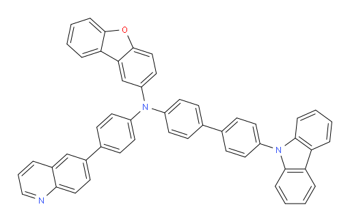 N-(4'-(9H-carbazol-9-yl)-[1,1'-biphenyl]-4-yl)-N-(4-(quinolin-6-yl)phenyl)dibenzo[b,d]furan-2-amine